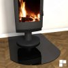 Krbové podložky skleněné - černé sklo - Węgier Glass 