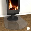 Krbové podložky skleněné - šedé sklo - Węgier Glass